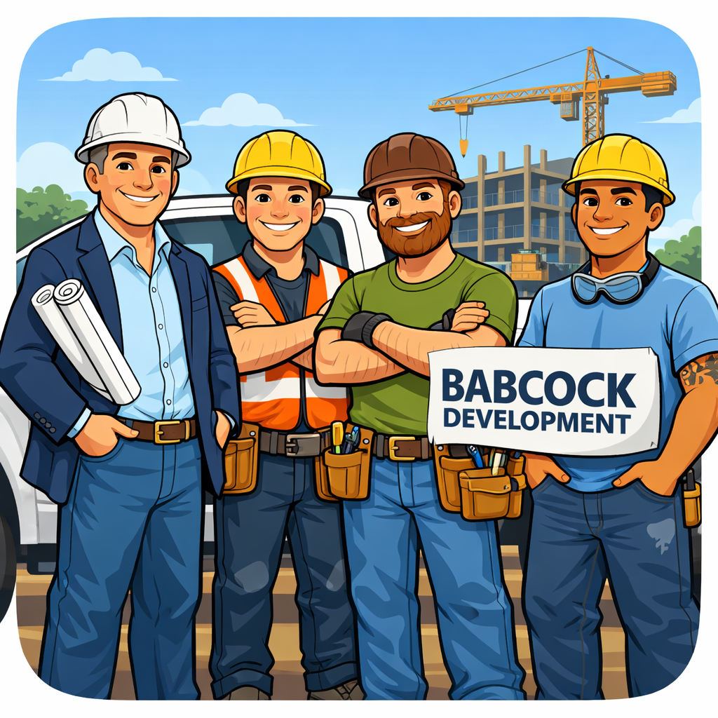 Babcock Development crew and equipment