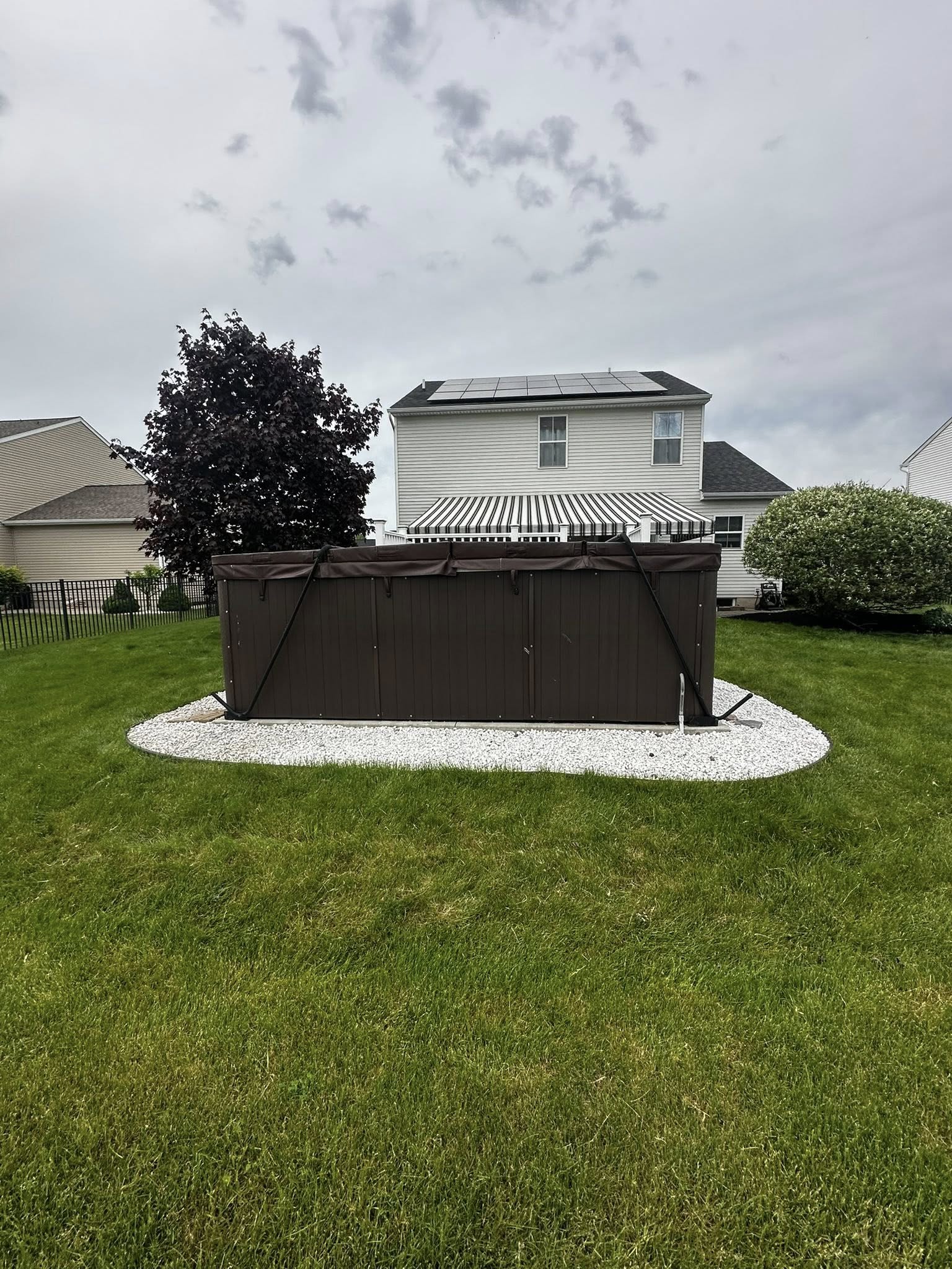 Residential fence installation